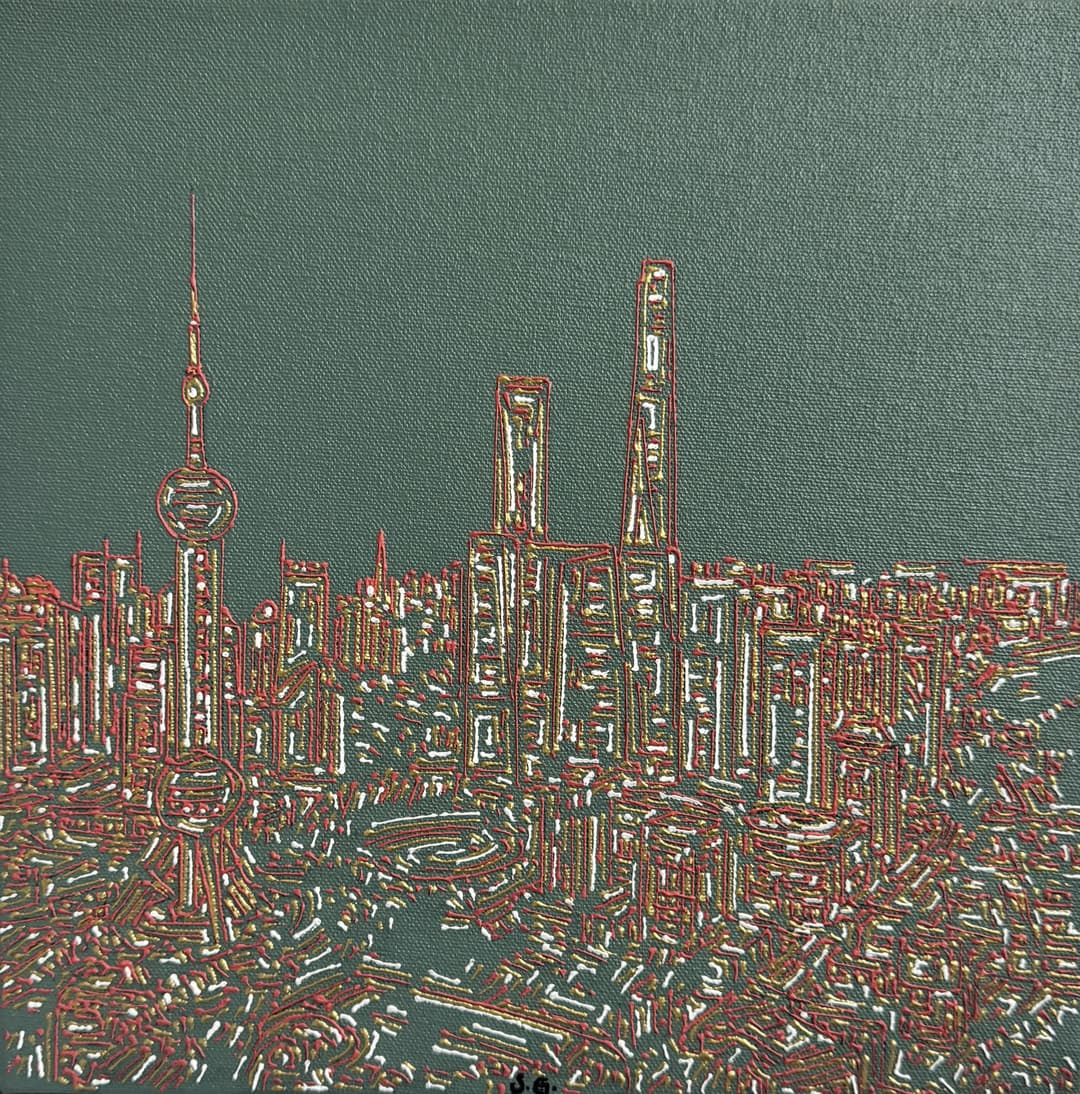 Silhouettes Over the Pearl